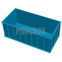 Полипропиленовый бассейн 4,0*2,0*1,5 м.