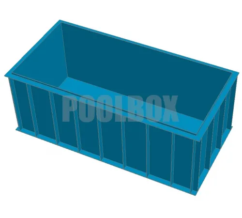 Полипропиленовый бассейн 4,0*2,0*1,5 м.