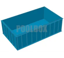 Полипропиленовый бассейн 5,0*3,0*1,5 м.