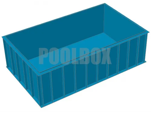 Полипропиленовый бассейн 5,0*3,0*1,5 м.