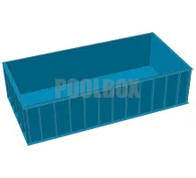 Полипропиленовый бассейн 6,0*3,0*1,5 м.