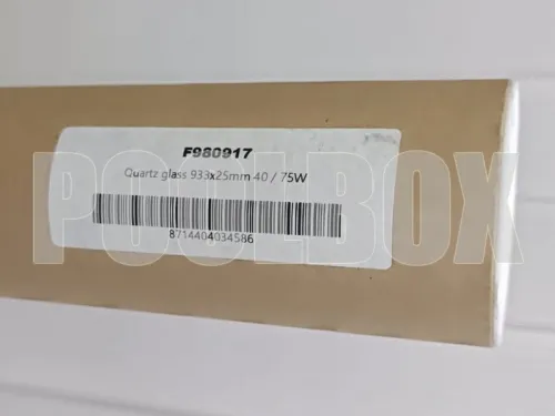 Чехол кварцевый установки ультрафиолетовой UV-C 40000,75000 Van Erp International B.V.F980917/QG015