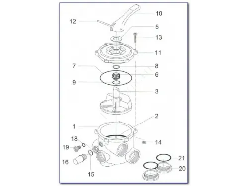 Фильтровальная установка (500 мм, 10м3/ч, 0,6 кВт) (бок. подсоед.) Behncke Cristall D500-2016