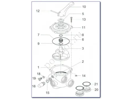 Фильтровальная установка (600 мм, 13 м3/ч, 0,7 кВт) (бок. подсоед.) Behncke Cristall D600