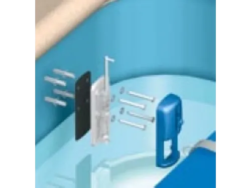 Замок безопасности DELTA LOCK для фиксации жалюзей для скиммерного бассейна