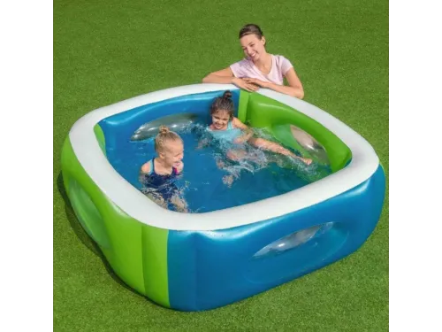 Детский надувной бассейн Bestway 51132 (168x168x56 см) с окошками