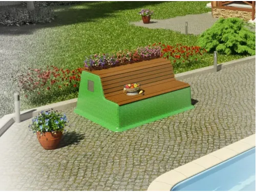 Технический приямок композитный 1,97*1,66*1,0 м. с крышкой "диван" Франмер