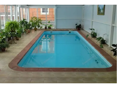 Композитный бассейн Дижон 10,09*3,70*1,26-1,64 м., Франмер