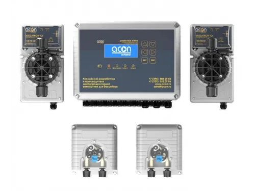 Станция контроля и дозирования хим. реагентов (PH/CLF/Floc/Alg) DOMINATOR-M PRO ACON