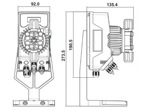Насос дозатор хим. реагентов (альгицид/коагулянт) AquaViva Ph/Cl 5л/ч с авто. регулировкой
