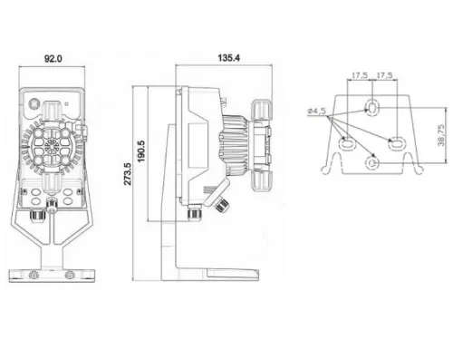 Насос дозатор хим. реагентов (альгицид/коагулянт) AquaViva универсальный 5 л/ч с ручной регулировкой