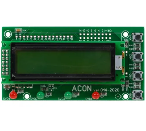 Экран 2-х строчный (зеленый) Акон