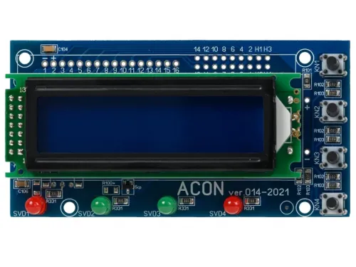 Экран 2 строчный (синий) Acon