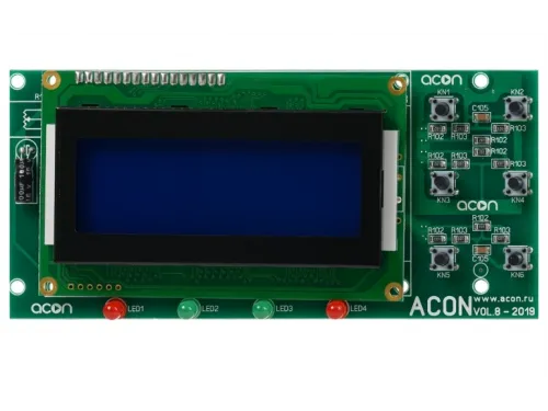 Экран 4-х строчный (синий) Акон