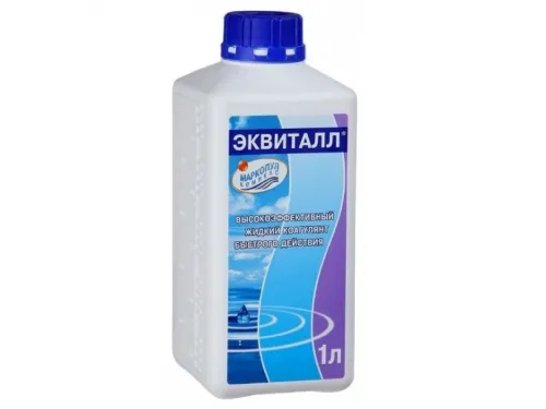 ЭКВИТАЛЛ (флакон 1 л.) жидкий коагулянт, удаление взвесей, осветление воды