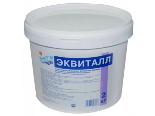 ЭКВИТАЛЛ (ведро 2 кг.) порошок, удаление взвесей, осветление воды