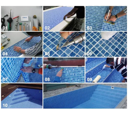 Пленка ПВХ (лайнер) (рулон 1,65*25 м.) CGT PF4000 PLAZA 1,5 мм. (мозаика)