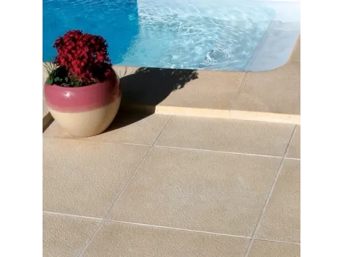 Бордюрный (копинговый) камень Fabistone Granitus Canto (Sable) R150 угловой