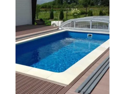 Бордюрный (копинговый) камень Fabistone Granitus Canto (Sable) R150 угловой