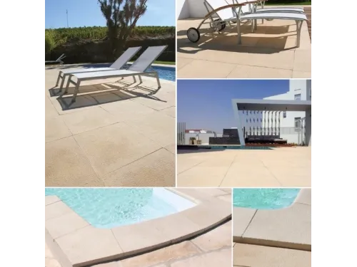 Бордюрный (копинговый) камень Fabistone Granitus Canto (Sable) R150 угловой