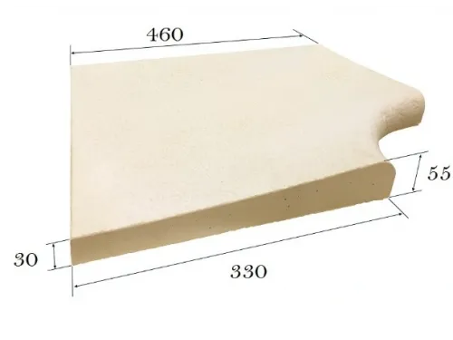 Бордюрный (копинговый) камень Fabistone Granitus Canto (Sable) R150 угловой