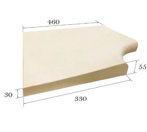 Бордюрный (копинговый) камень Fabistone Granitus Canto (Sable) R150 угловой