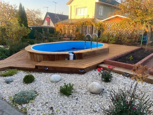 Бассейн ЛАГУНА овальный 7 х 3 х 1,25 м