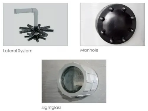 Фильтр (д. 700 мм., 63 мм., 15.2 м3/ч, 580 кг., бок. соед.) Aquaviva SDB700