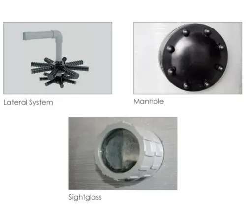 Фильтр (д. 800 мм., 63 мм., 20 м3/ч, 769 кг., бок. соед.) Aquaviva SDB800