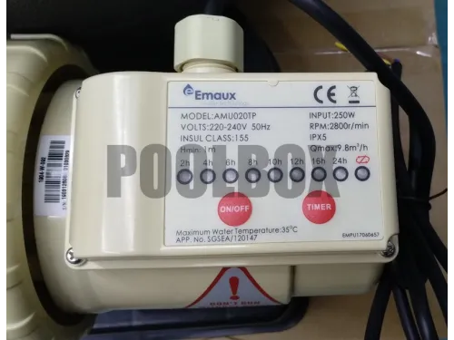 Фильтровальная установка (330 мм., 8 м3/ч, 0,22 кВт) (верх.подсоед.) Emaux FSU-8TP с таймером