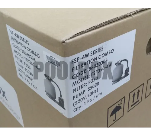 Фильтровальная установка (350 мм., 4,3 м3/ч, 0,28 кВт) (верх. подсоед.) Emaux FSP350-4W (Opus)