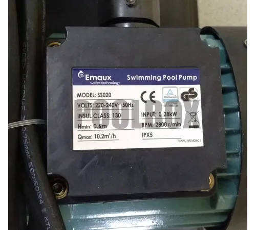 Фильтровальная установка (350 мм., 4,3 м3/ч, 0,28 кВт) (верх. подсоед.) Emaux FSP350-4W (Opus)