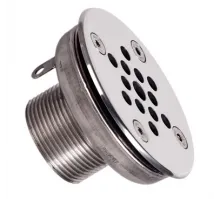 Форсунка возврата воды ФП.091.1 донная (плитка) д.95 мм. из нерж. стали AISI-304