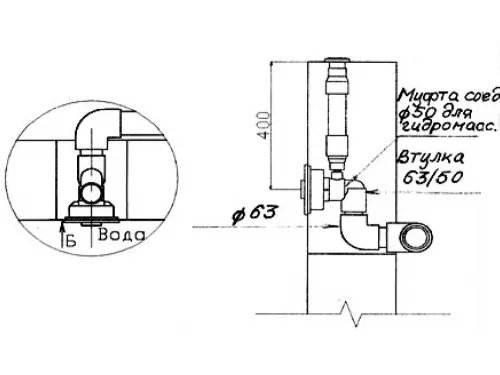 Форсунка искусственного течения (универ.) Waterway