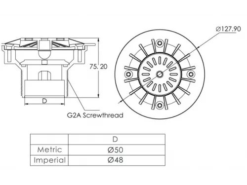 Форсунка возврата воды донная (плитка) Aquaviva EM2862