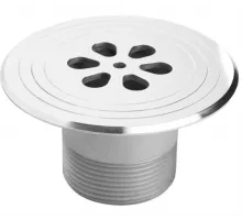 Форсунка возврата воды донная (плитка) прямоточная Aquaviva 1.5″, AISI 304