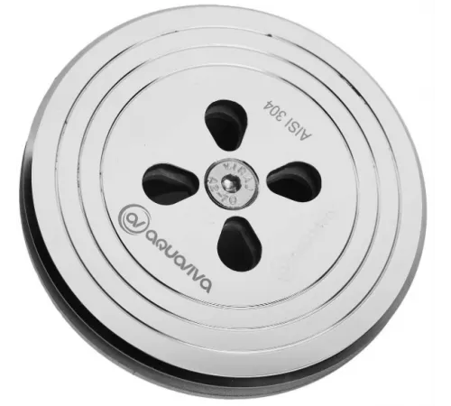 Форсунка возврата воды донная (плитка) прямоточная Aquaviva 1.5″, AISI 304