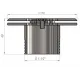 Форсунка возврата воды донная (плитка) рассеивающая Aquaviva 1.5″, AISI 304