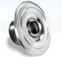 Форсунка возврата воды АТ 03.36 (1 1/2"НР) стеновая (плитка) из нерж. стали AISI-304