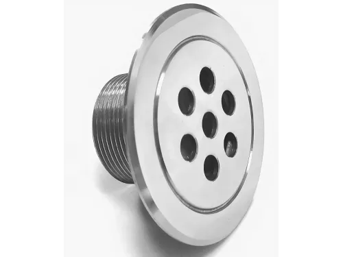 Форсунка возврата воды АТ 03.07M донная (плитка), из нерж. стали AISI-316, с прямой подачей