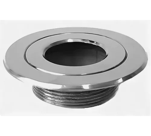 Форсунка возврата воды АТ 03,22 (40 мм. внутр., 2"НР) стеновая проходная (плитка) из нерж. стали AISI-304