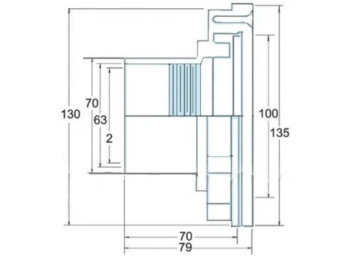 Желоб водозабора (универ.) Hayward 3319 2"