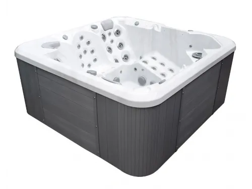 Гидромассажный СПА бассейн Dreamline-II 2200-II-DD-BPM (WiFi+MICROSILK) Brushedwalnut, 5 мест, 74+10 форсунок