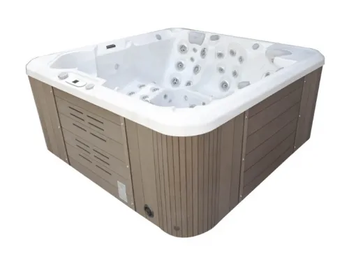 Гидромассажный СПА бассейн Dreamline-II 2200-II-DD-BPM (WiFi+MICROSILK) Brushedwalnut, 5 мест, 74+10 форсунок