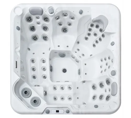 Гидромассажный СПА бассейн Dreamline-II 2200-II-DD-BPM (WiFi+MICROSILK) Brushedwalnut, 5 мест, 74+10 форсунок