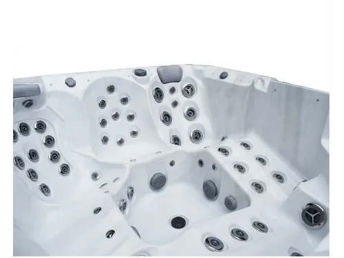 Гидромассажный СПА бассейн Dreamline-II 2200-II-DD-BPM (WiFi+MICROSILK) Brushedwalnut, 5 мест, 74+10 форсунок