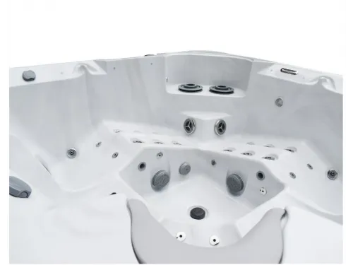 Гидромассажный СПА бассейн Dreamline-II 2200-II-DD-BPM (WiFi+MICROSILK) Brushedwalnut, 5 мест, 74+10 форсунок