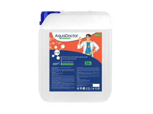 Гипохлорит натрия AquaDoctor CL-14 (канистра 20 л.) обеззараживание на основе хлора