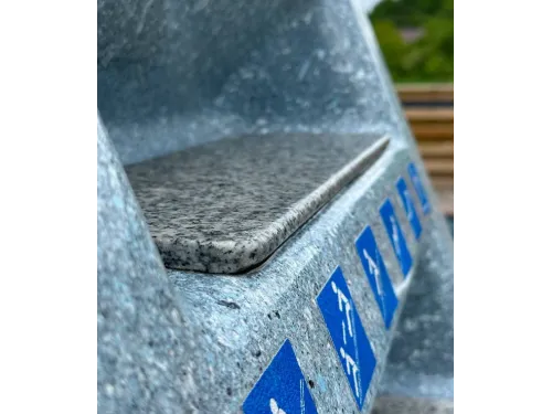 Горка композитная (поворот налево) с форсункой Франмер