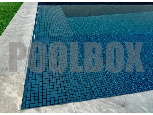 Пленка ПВХ (лайнер) (рулон 1,65*25 м.) HAOGENPLAST 3D MATRIX BLACK STRIPS 1,8 мм. Silver Black Strip